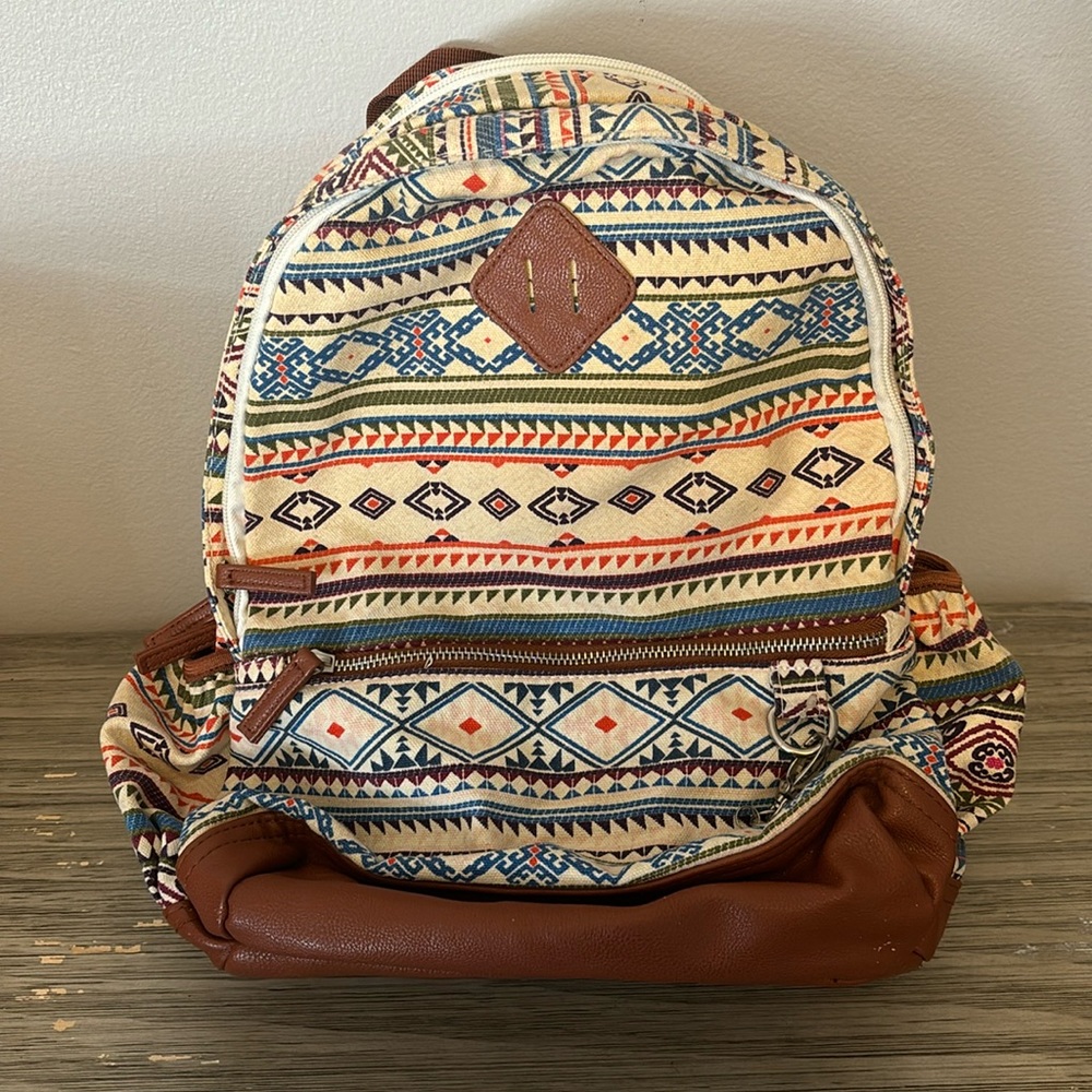 Aztec Patterned Backpack, Great Condition! Super Cute